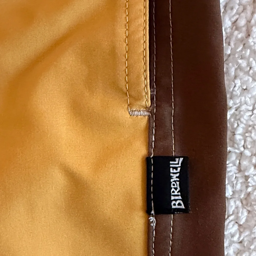 Birdwell Beach Britches Brown and Muatard Yellow Board Shorts / M - Picture 3 of 8